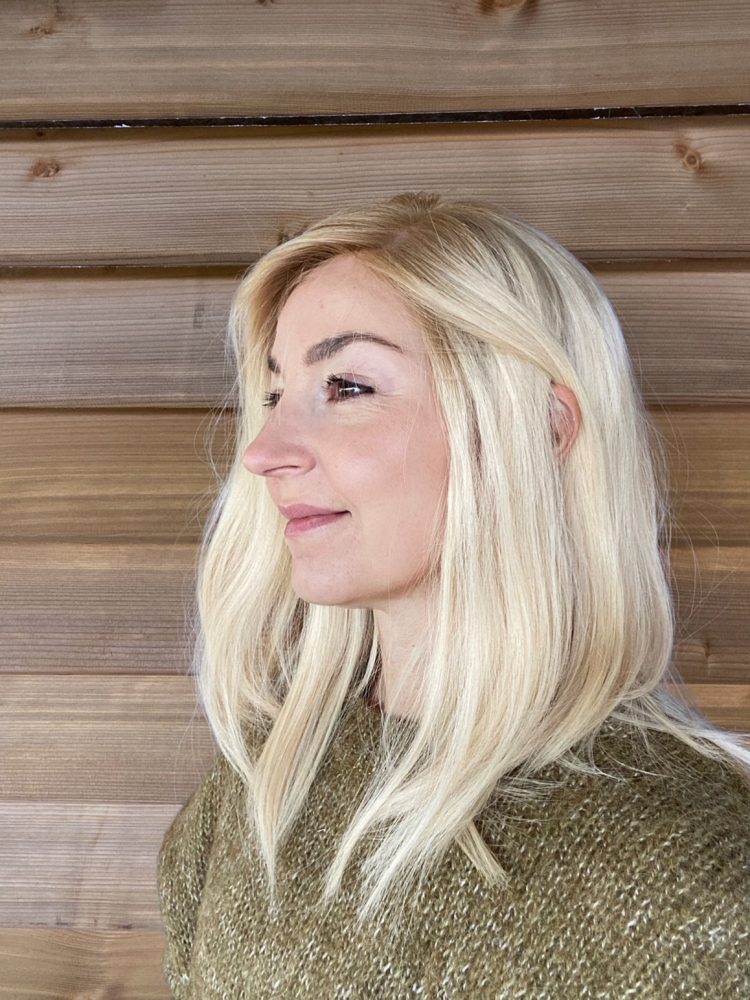 Collection sample, YANNA lace wig -M - Brazilian hair-White Blond-16' - Image 3