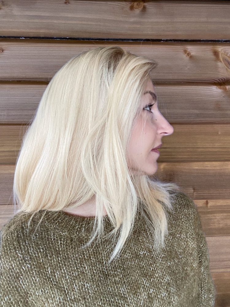 Collection sample, YANNA lace wig -M - Brazilian hair-White Blond-16' - Image 2