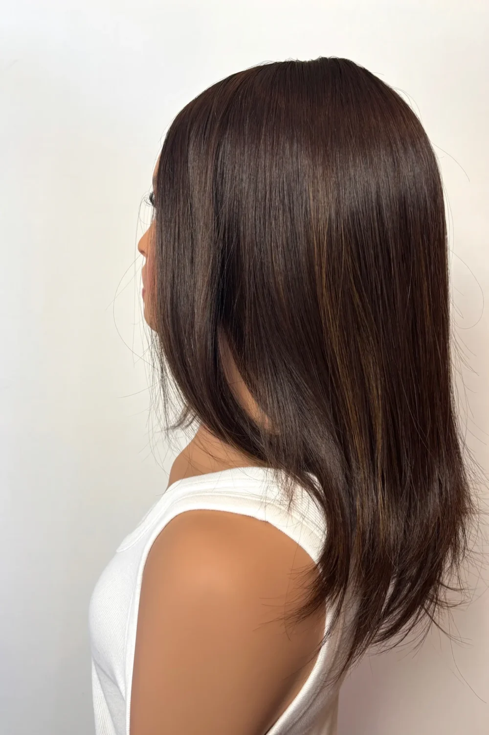 Hair topper in stock NOLWENN straight -40cm-Color #04/06 - Image 3