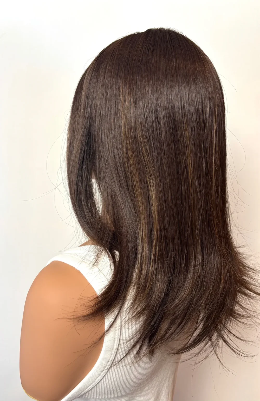 Hair topper in stock NOLWENN straight -40cm-Color #04/06 - Image 4
