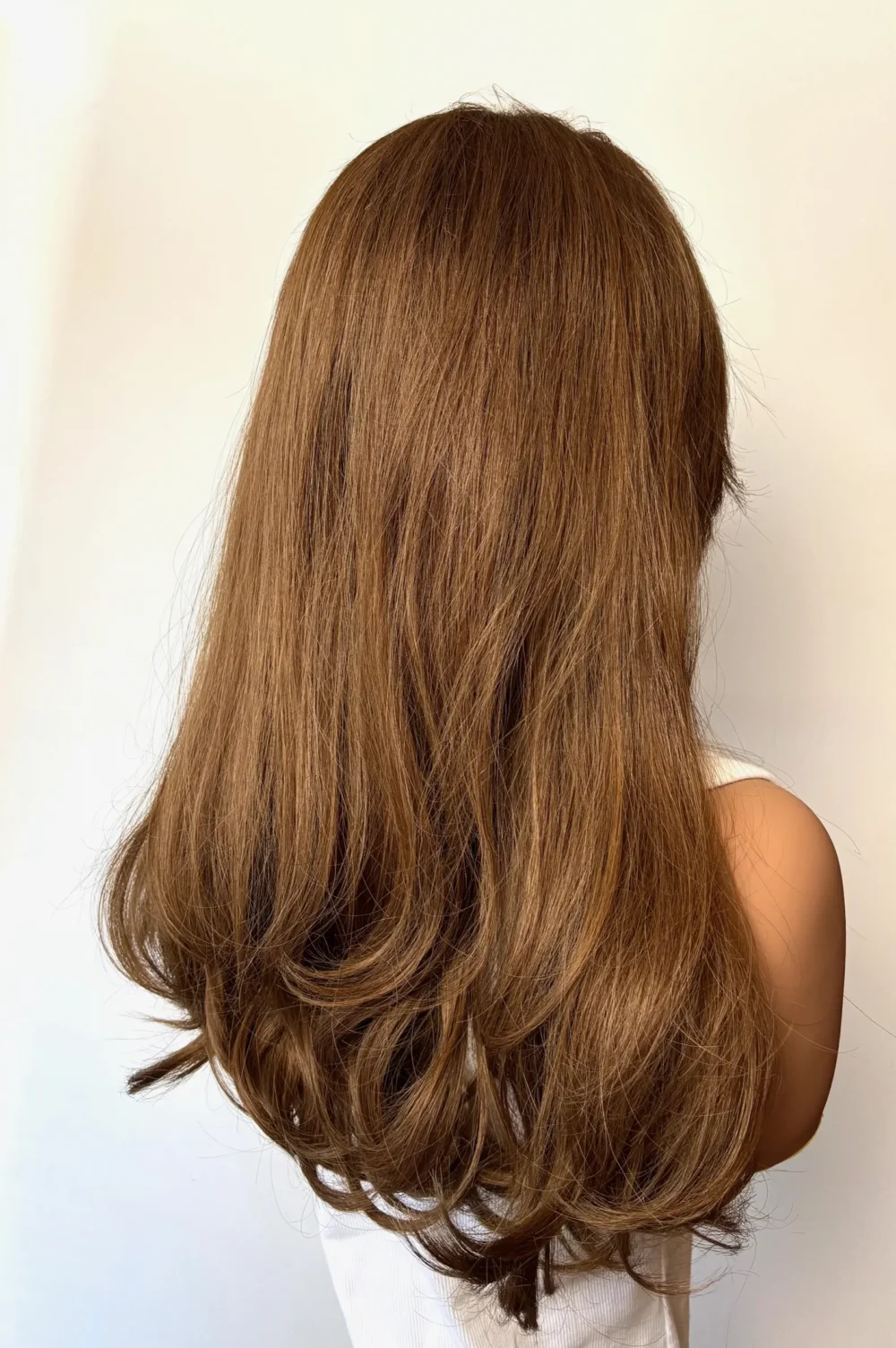 Perruque lace YANNA -M - Cheveux Brésiliens  50cm -Châtain – Image 3
