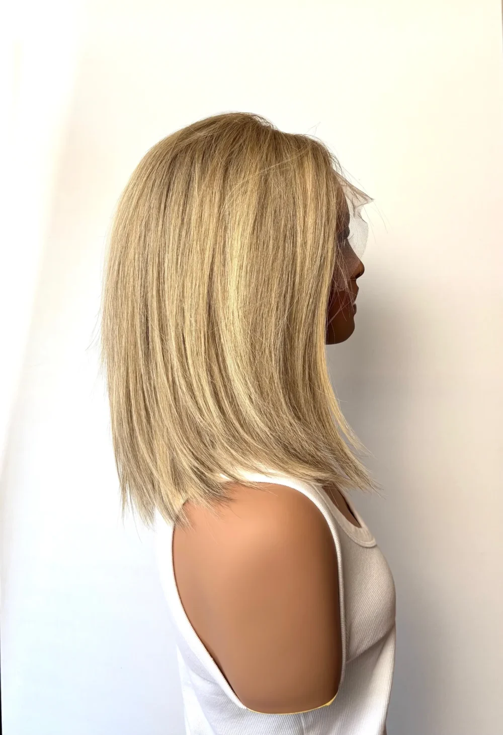 Lace top Wig YANNA- S (52-54cm)- Brazilian hair -Light blonde -14' - Image 3