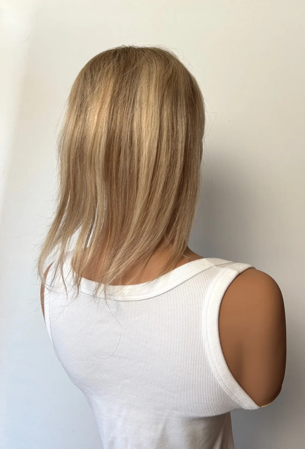 Volumateur base Mono -25cm-cheveux naturels -teinte blond méché – Image 2