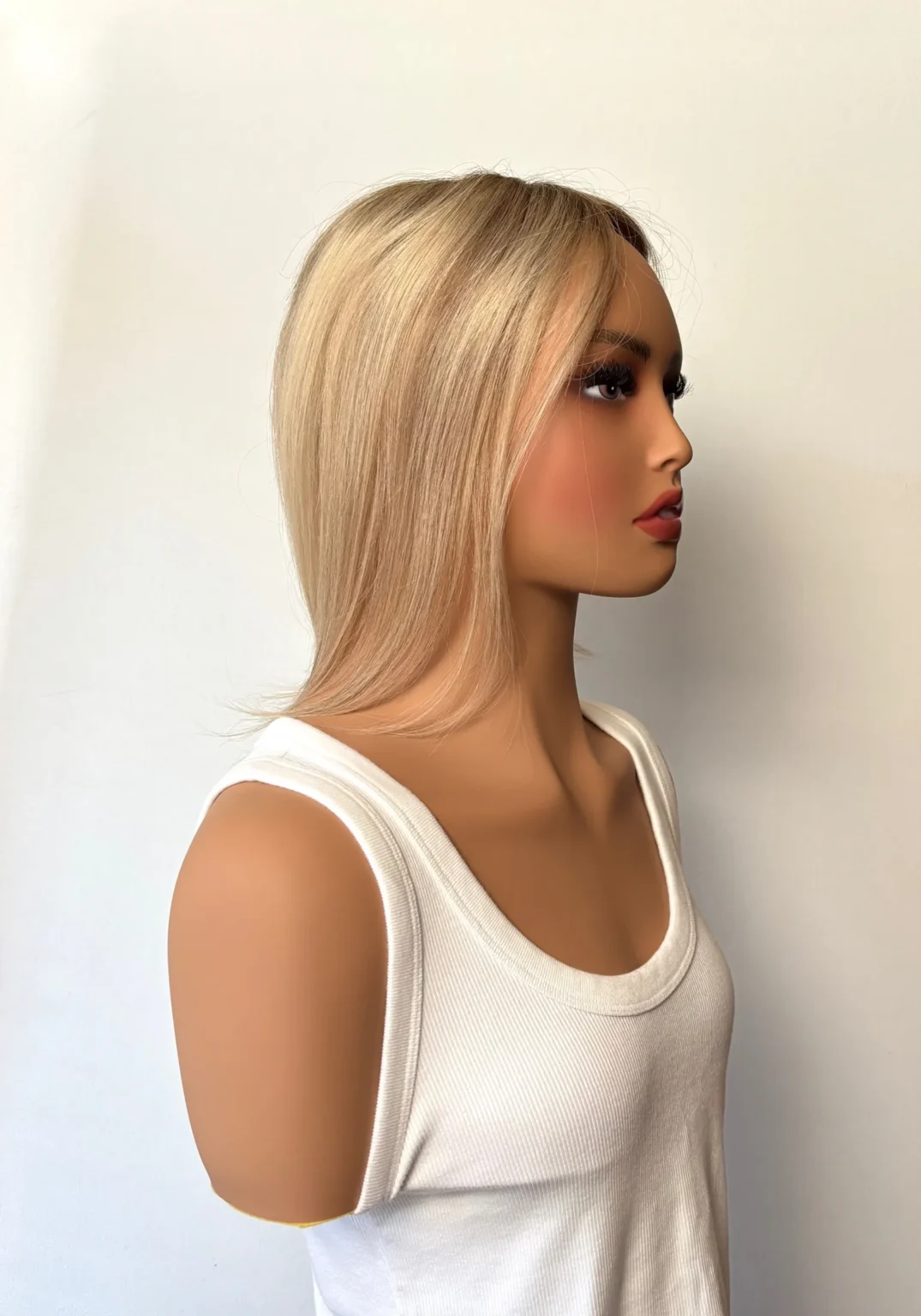 Volumateur base Mono -25cm-cheveux naturels -teinte blond méché – Image 3