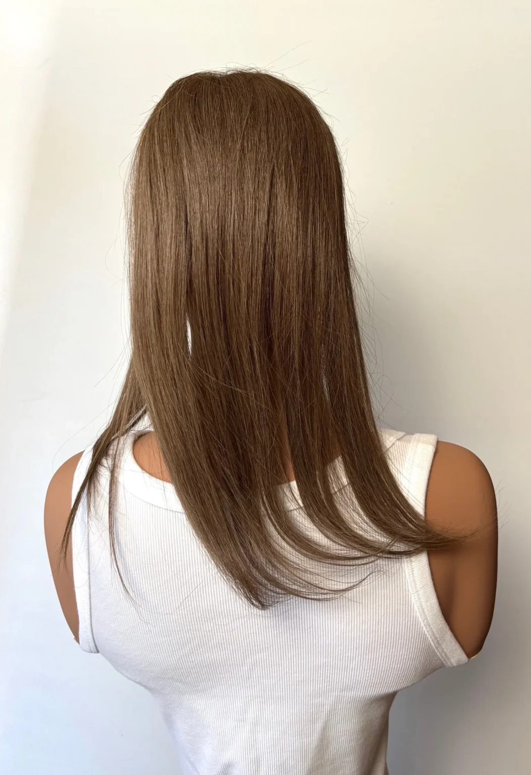 Volumateur base Mono -35cm-cheveux naturels chatain 08 – Image 3