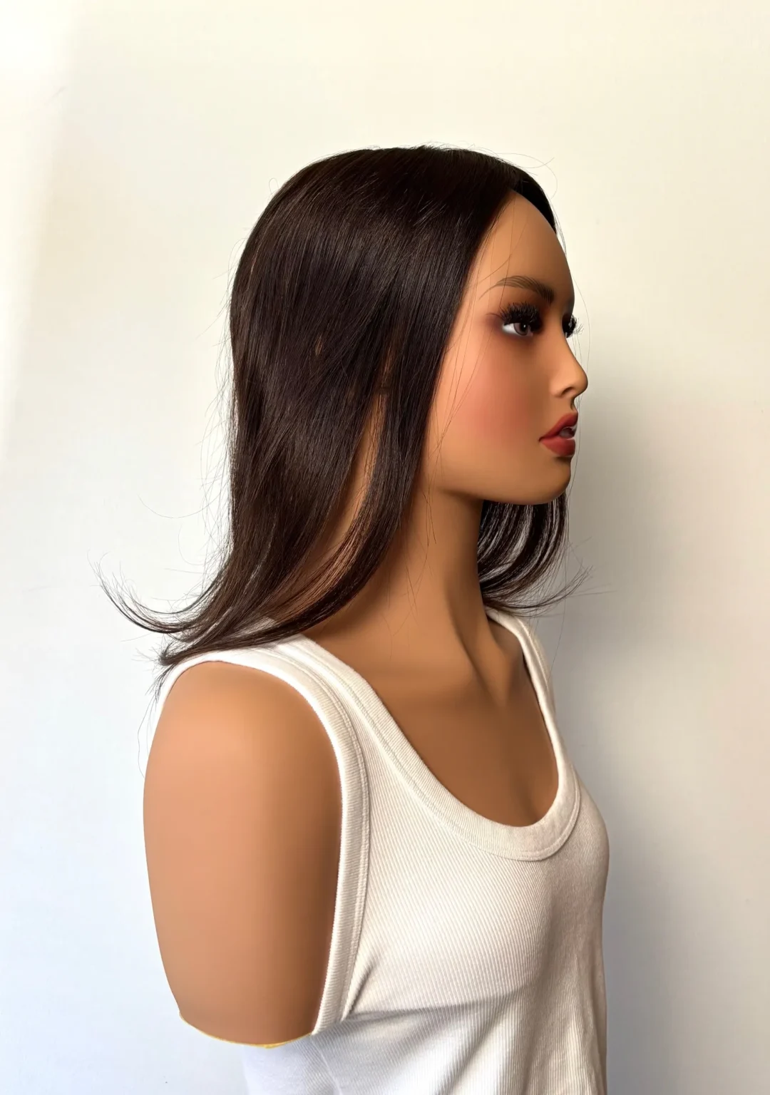 Volumateur base Mono -35cm-cheveux naturels chatain fonce