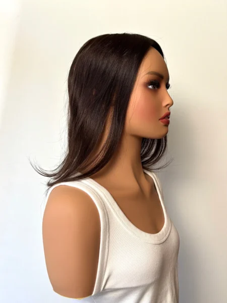 Volumateur base Mono -35cm-cheveux naturels chatain fonce