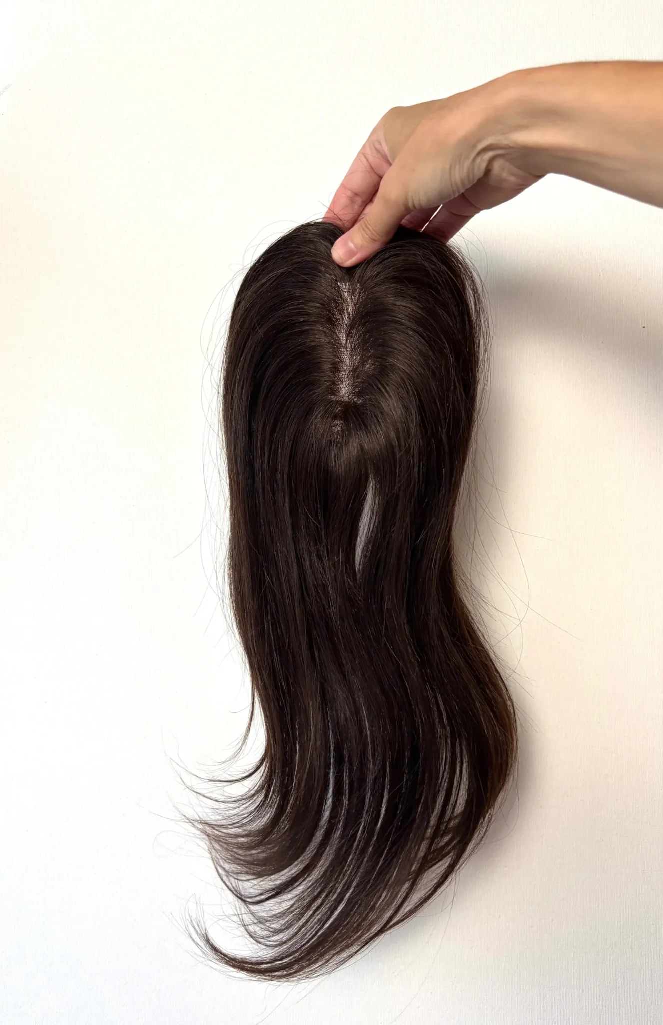 Volumateur base Mono -35cm-cheveux naturels chatain fonce – Image 6