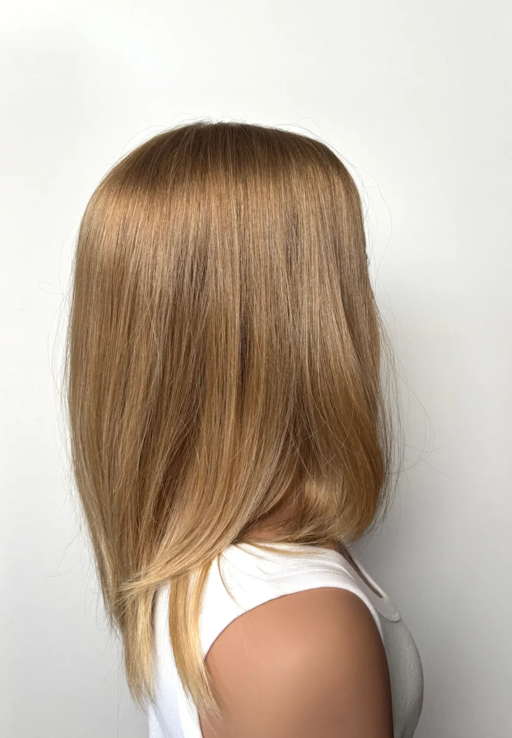 Silk topper NOLWENN-Virgin European hair, Venetian blonde, 16' - Image 4