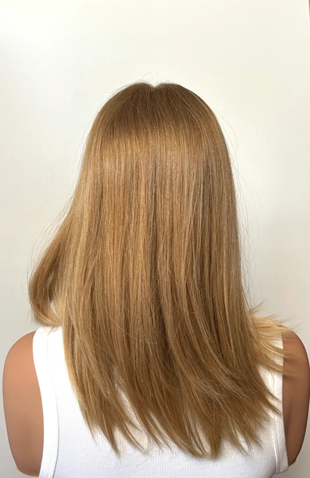 Silk topper NOLWENN-Virgin European hair, Venetian blonde, 16' - Image 2