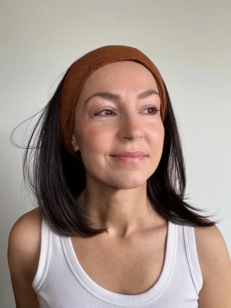Custom-made wig - Active wig with Brazilian hair - Dark brown