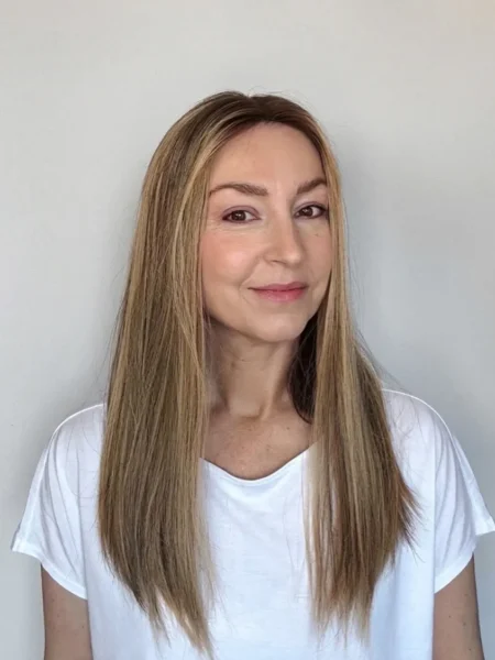 Volumateur MORGANE- Cheveux Brésiliens, Blond méché 45cm